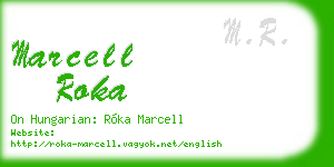 marcell roka business card