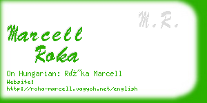 marcell roka business card